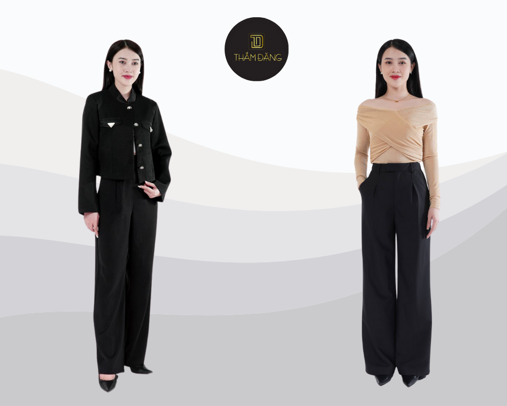 Quần ống suông lưng cao mang đến nhiều ưu điểm vượt trội như tôn dáng, kéo dài chân, che khuyết điểm vùng bụng và tạo vòng eo thon gọn.