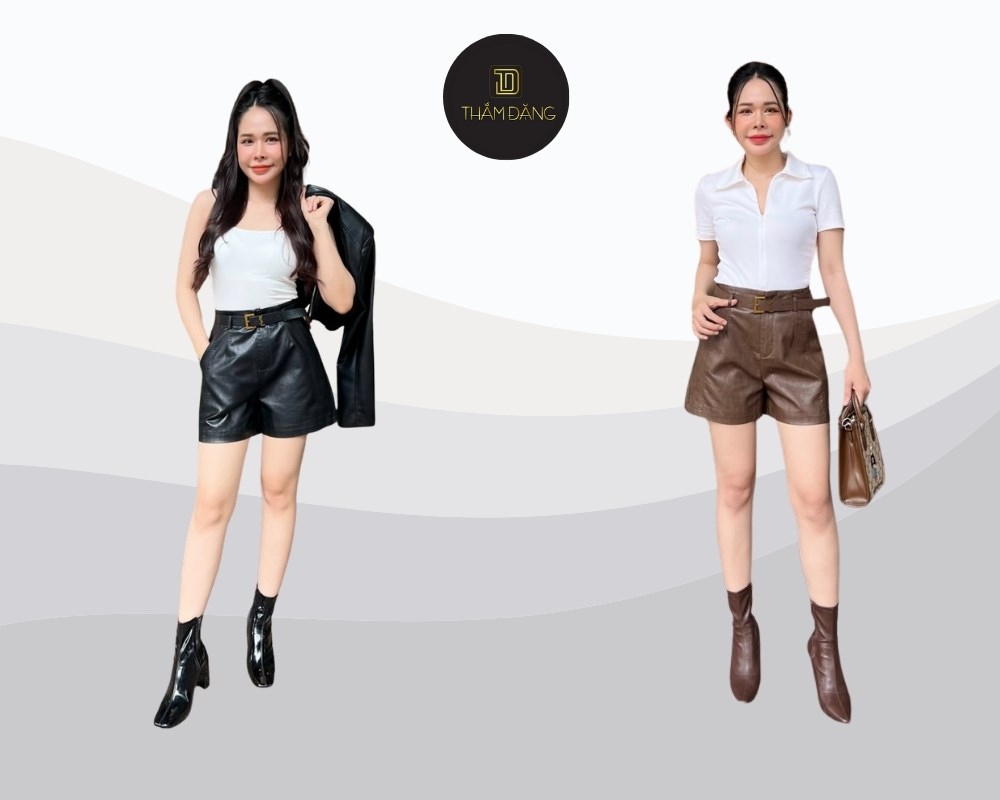 Quần short lưng cao ống rộng tôn dáng, kéo dài chân, che bụng dưới, phù hợp mọi dáng người