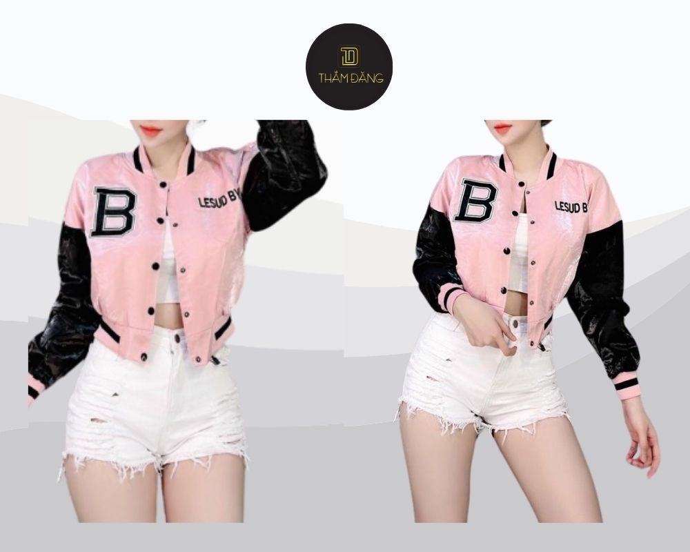 Phối quần short trắng với áo khoác bomber là cách mix cá tính, thể thao, giúp bạn nổi bật giữa đám đông và tạo nên sự tương phản mạnh mẽ với quần short trắng.