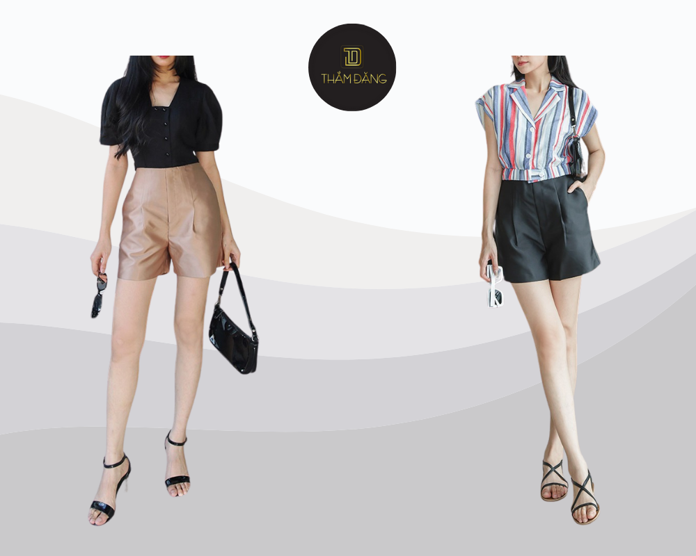 Quần short da nữ chất liệu da cũng là một gợi ý đáng thử cho các cô nàng yêu thích sự cá tính