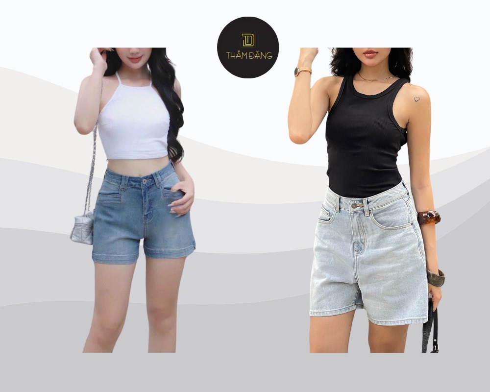Quần đùi nữ jean là kiểu quần short nữ cá tính mang nhiều kiểu dáng khác nhau