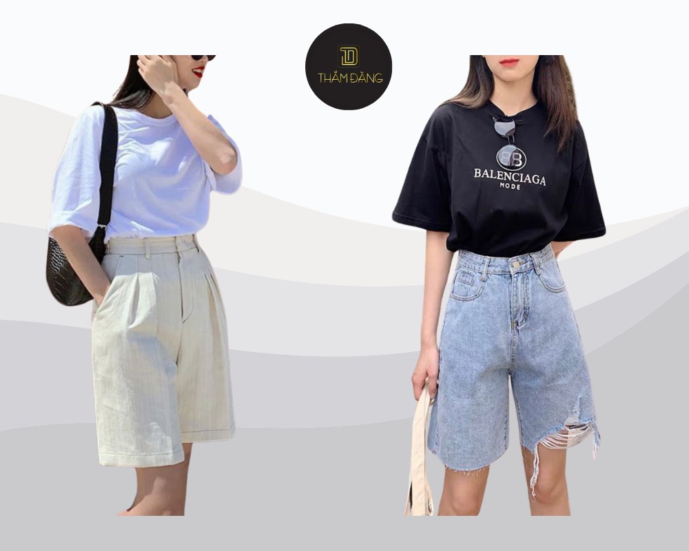 Quần short lửng nữ ống rộng là item không thể thiếu trong tủ đồ mùa hè