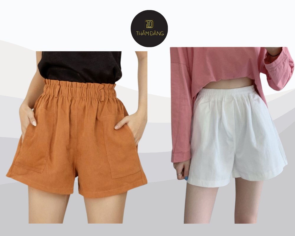 Quần short nữ lưng thun có tính ứng dụng cao với khả năng kết hợp nhiều item thời trang khác