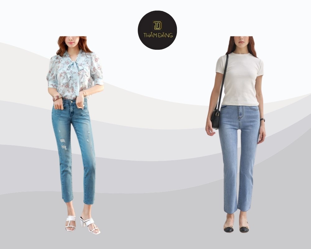 phối đồ với quần skinny chuẩn đẹp