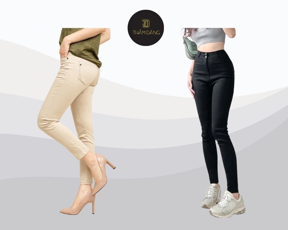 Sự kết hợp hoàn hảo giữa sự thanh lịch và năng động, quần skinny kaki phù hợp cho cả môi trường công sở lẫn những buổi dạo phố cuối tuần