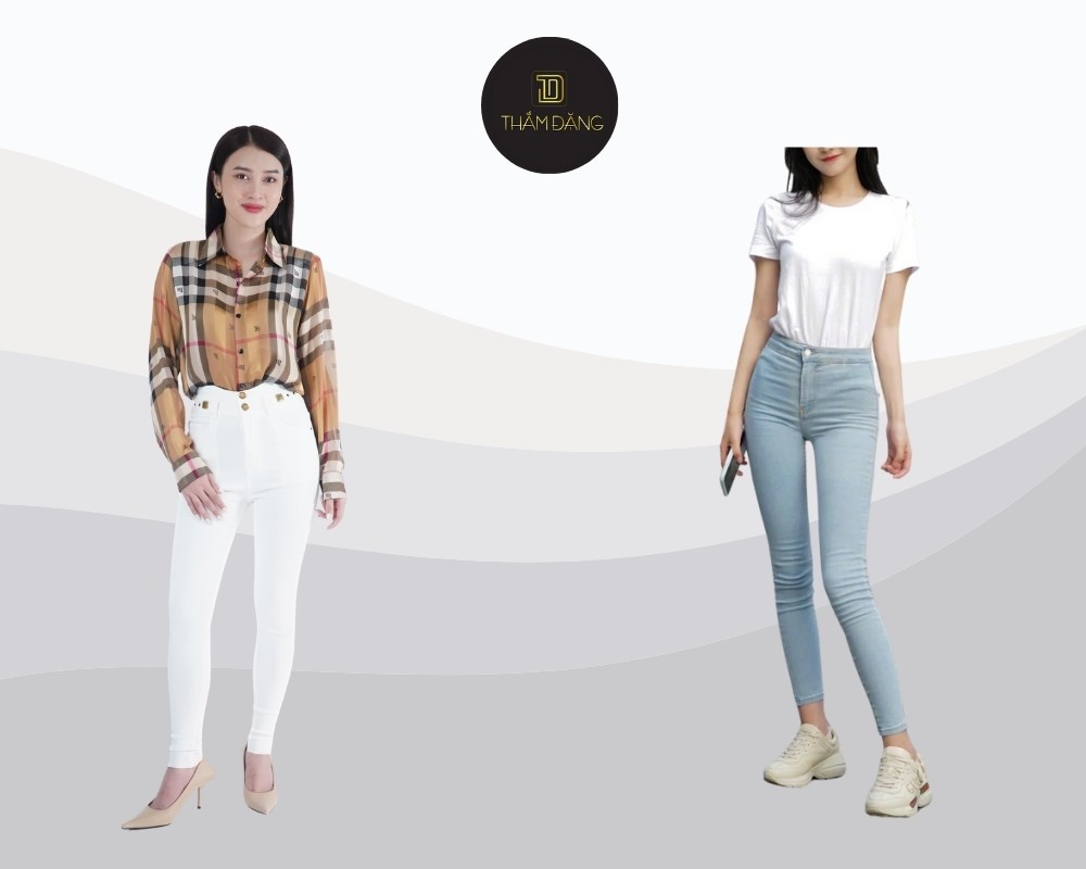 quần skinny tôn dáng, dễ phối đồ