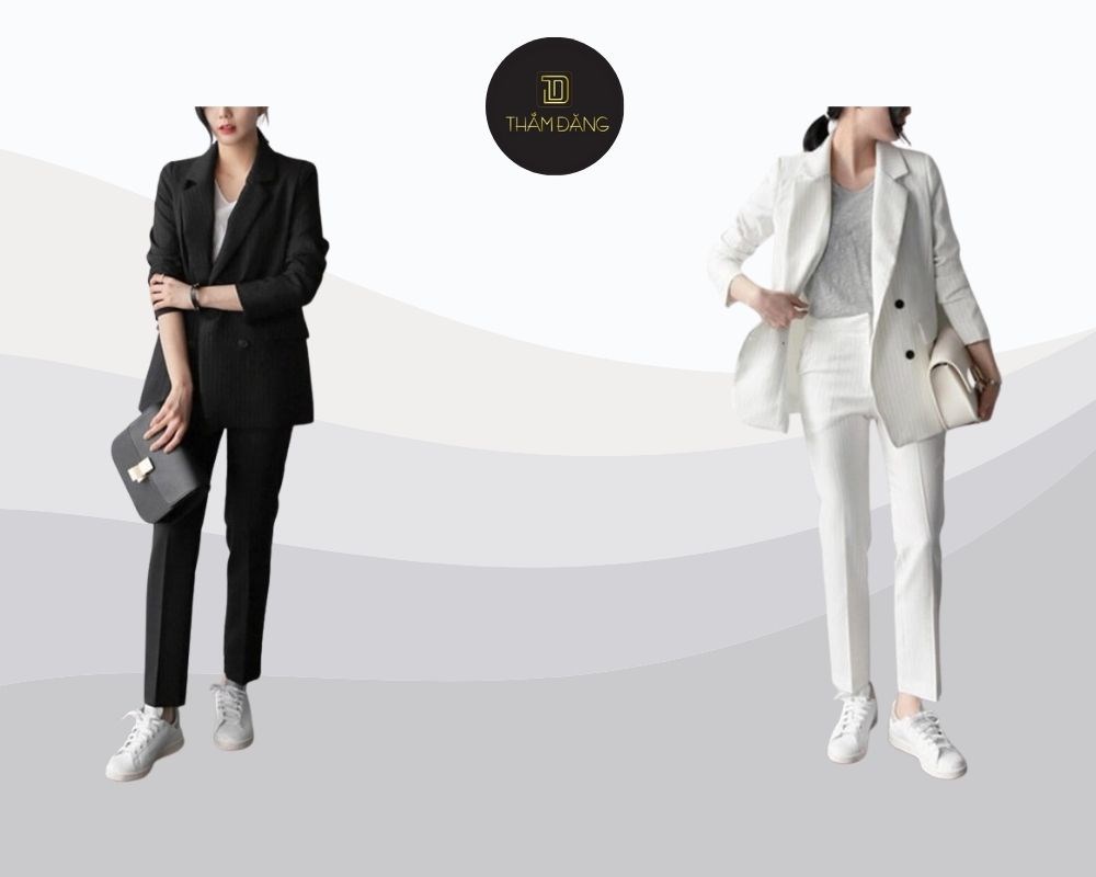 phong cách quần tây Hàn Quốc nữ hiện đại