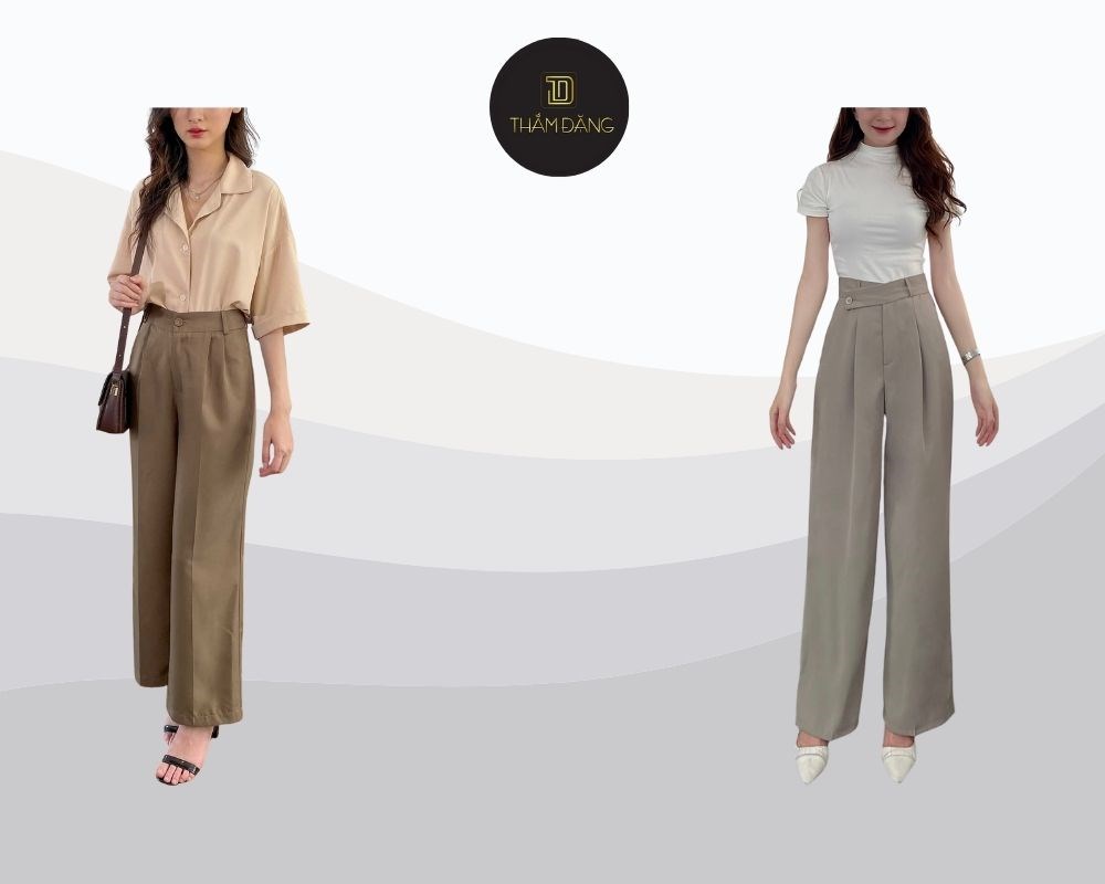 mẫu quần tây Hàn Quốc nữ đẹp