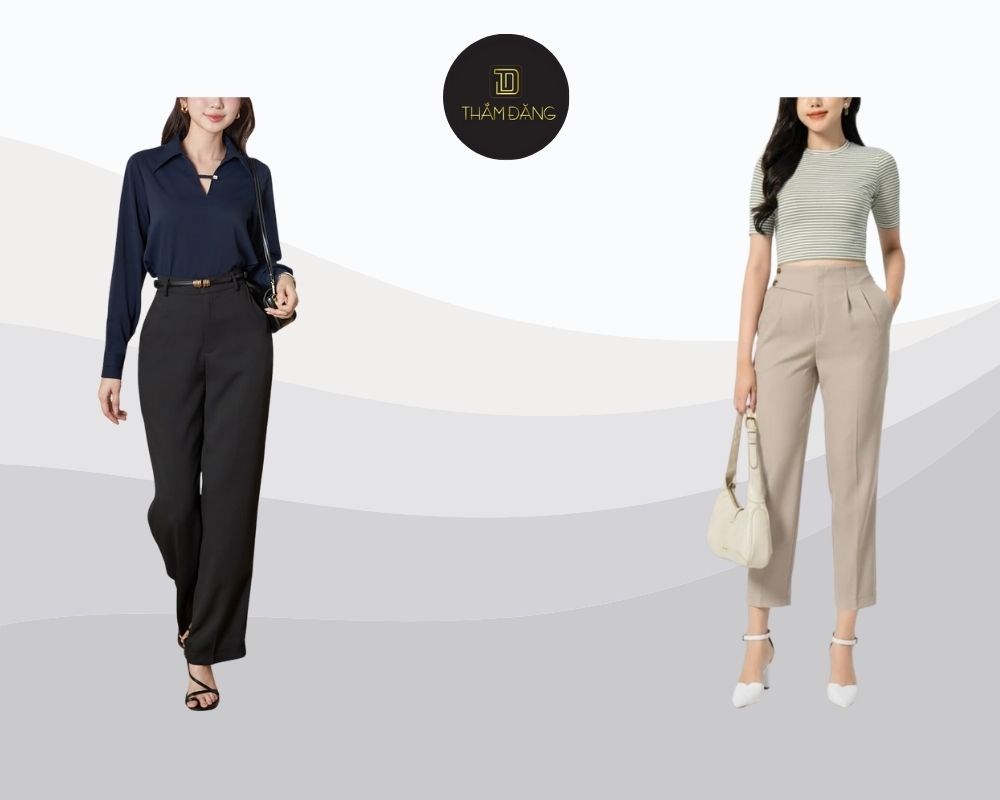 quần tây Hàn Quốc nữ lưng thun