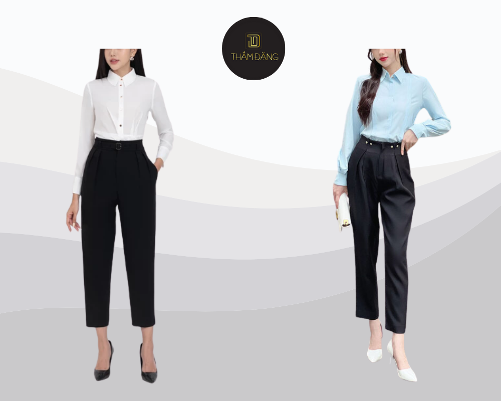 Phong cách bán trang trọng tinh tế cho môi trường công sở sáng tạo.