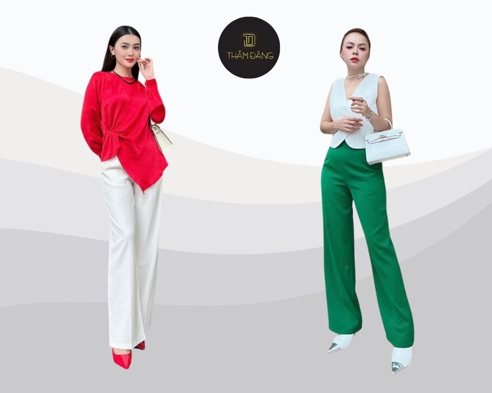 Phối đồ với quần tây màu sáng tạo điểm nhấn thú vị, sành điệu nổi bật trong từng chi tiết
