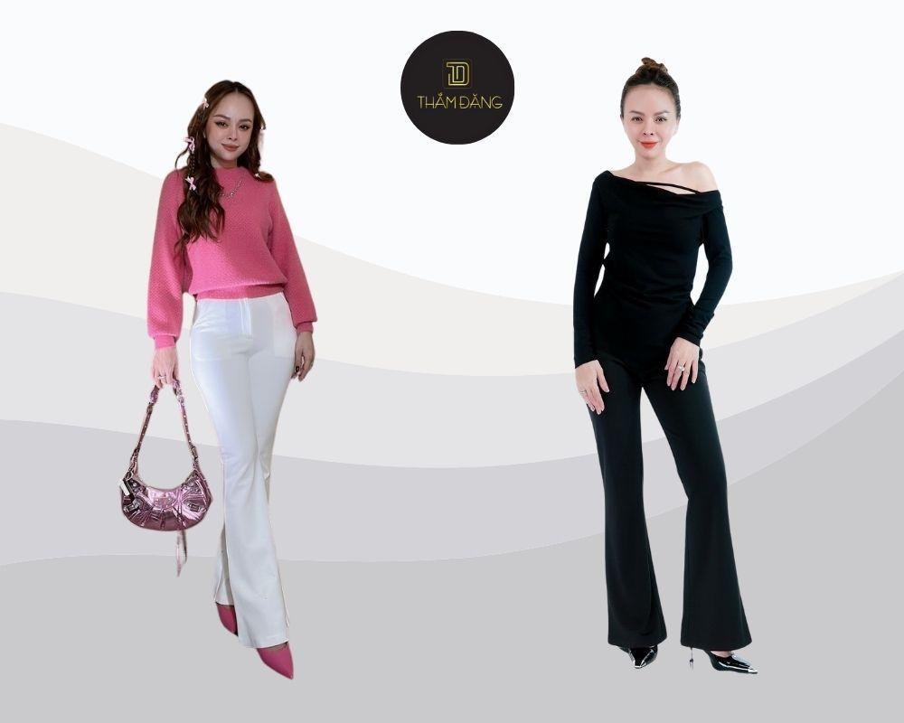 Quần tây nữ lưng cao ống nhỏ loe phá cách và đầy cá tính dành cho nàng công sở