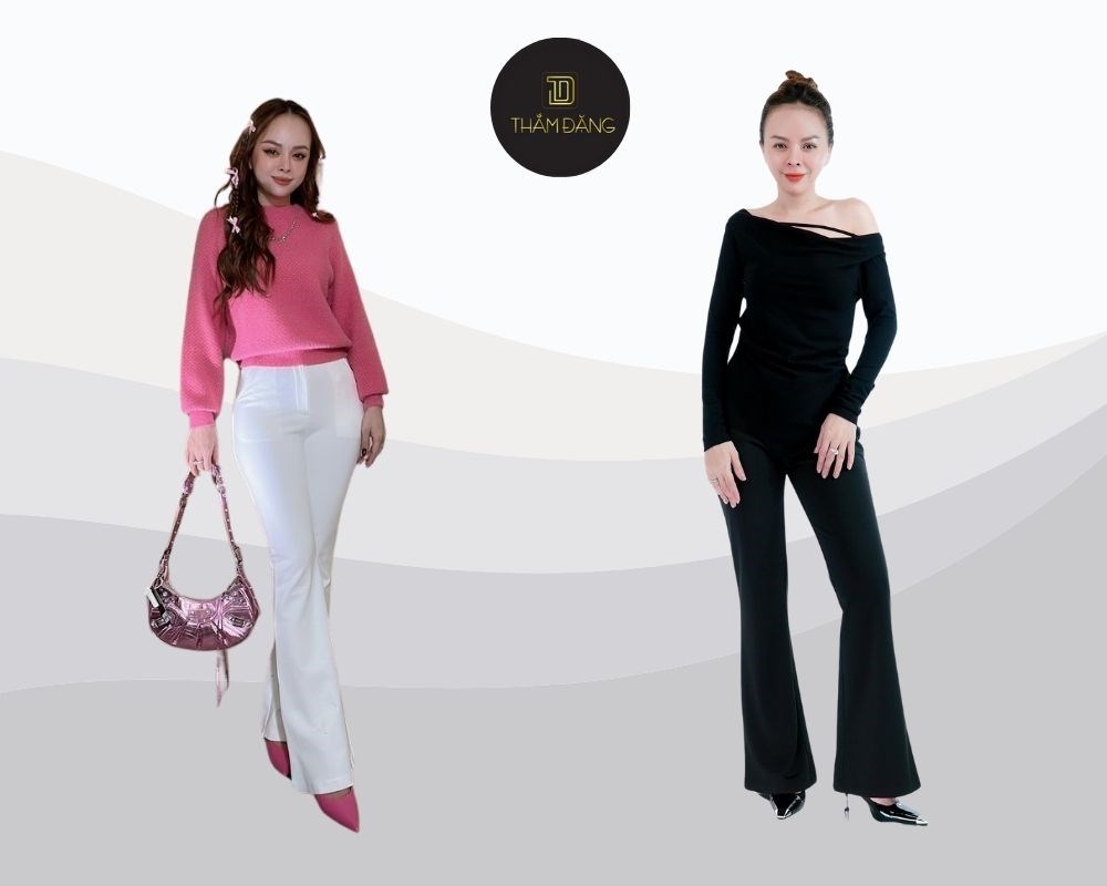Quần tây ống loe phá cách và đầy cá tính dành cho nàng công sở