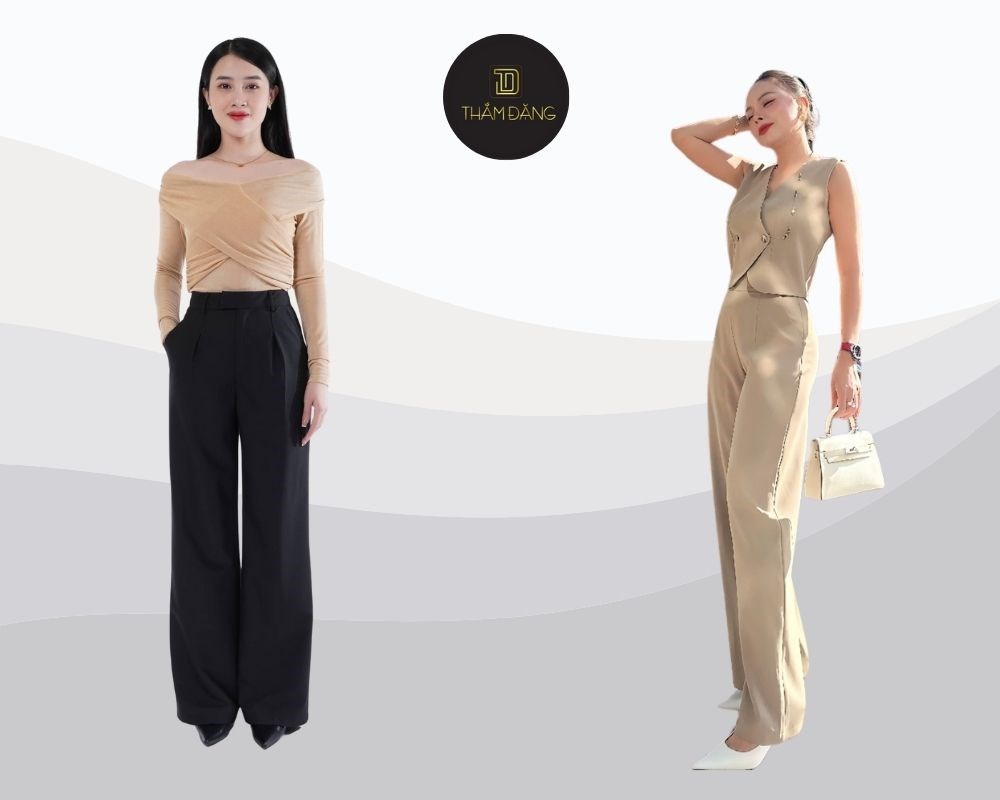 Quần tây lưng cao xu hướng công sở nổi bật, khẳng định phong cách