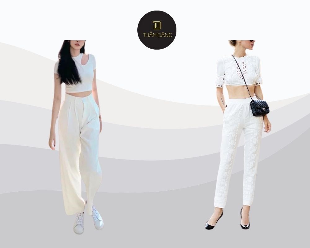 quần trắng phối với áo màu gì nữ đẹp nhất