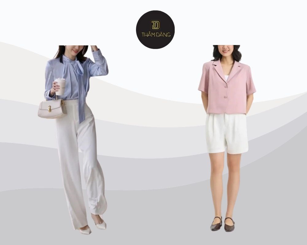 mix quần trắng với áo màu gì nữ cá tính