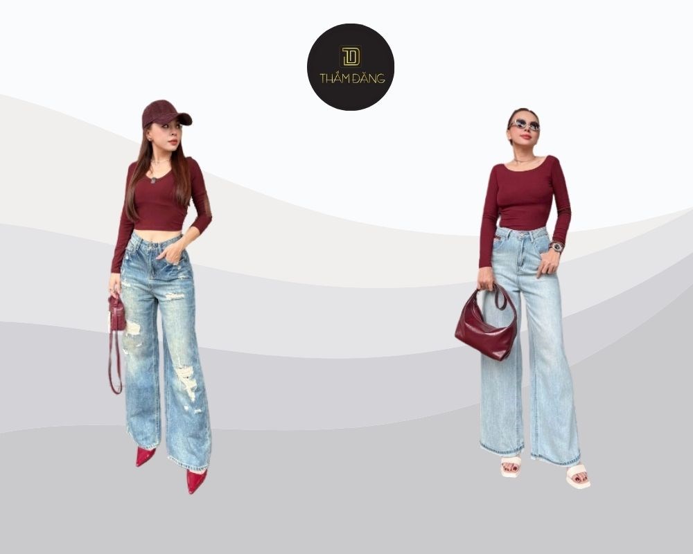 Bảng size quần jean nữ chuẩn 2025 từ Thắm Đặng giúp bạn dễ dàng tìm được chiếc quần jean hoàn hảo với số đo chính xác