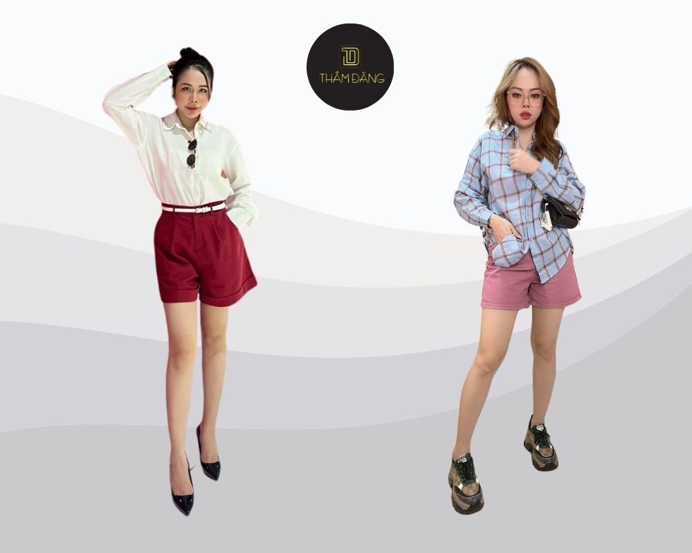 áo sơ mi rộng kiểu soft girl