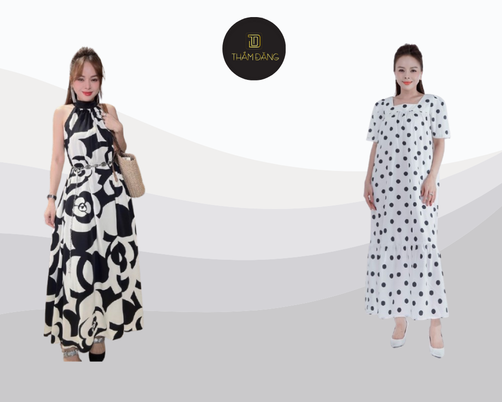 phối váy thời trang cho người lùn 1m50