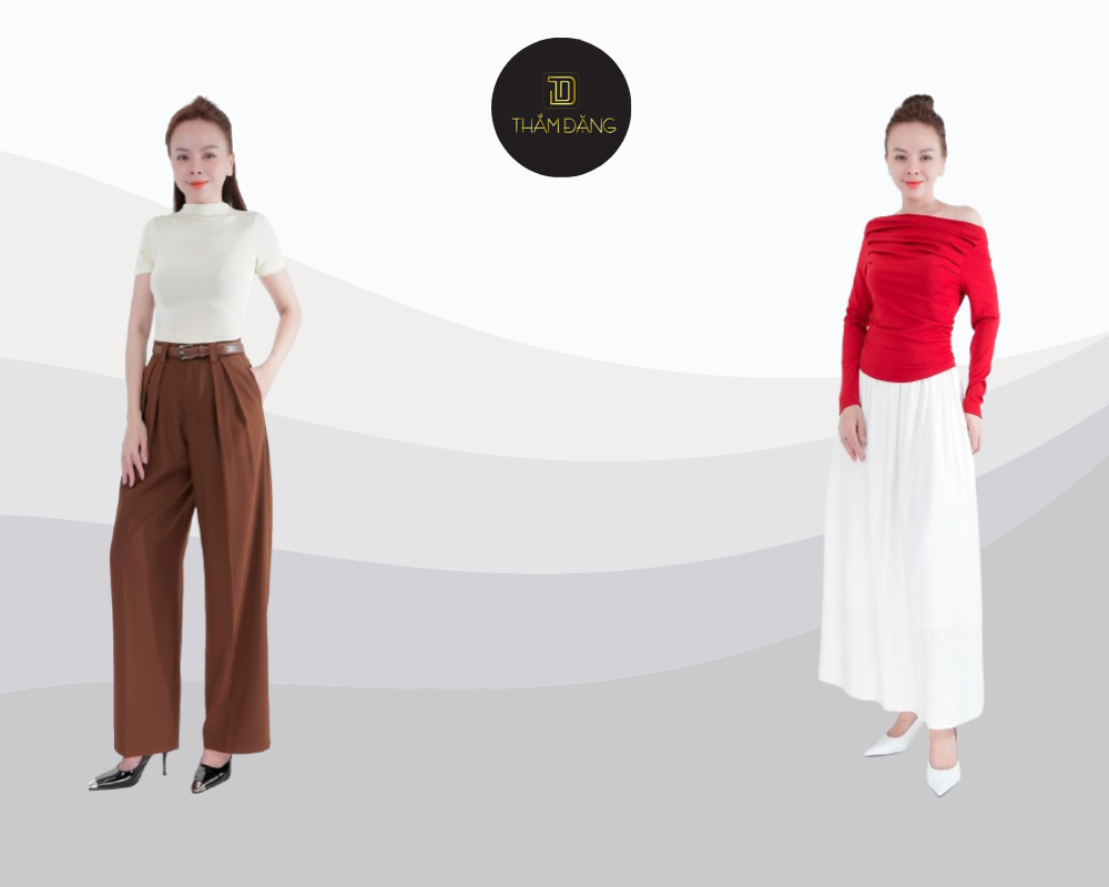 đồ cùng tone màu thời trang dành cho người lùn 1m50