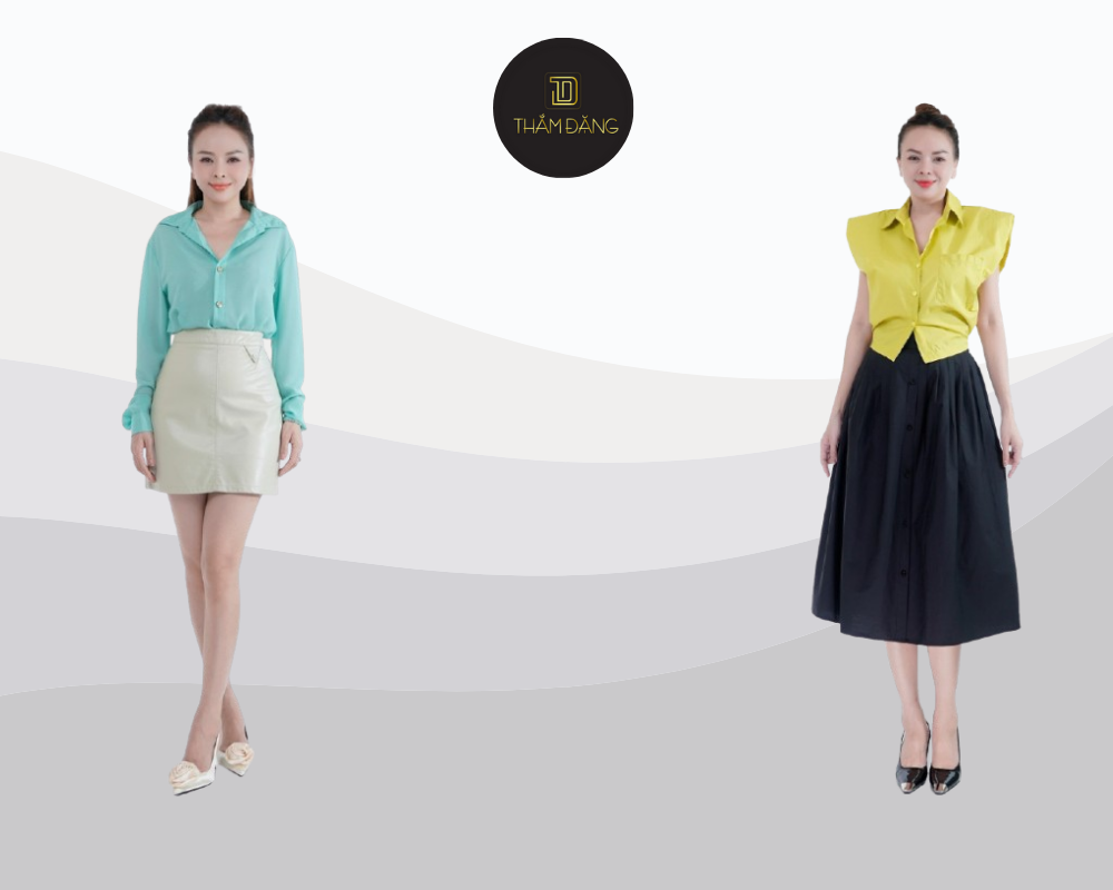Váy thời trang cho người lùn 1m50