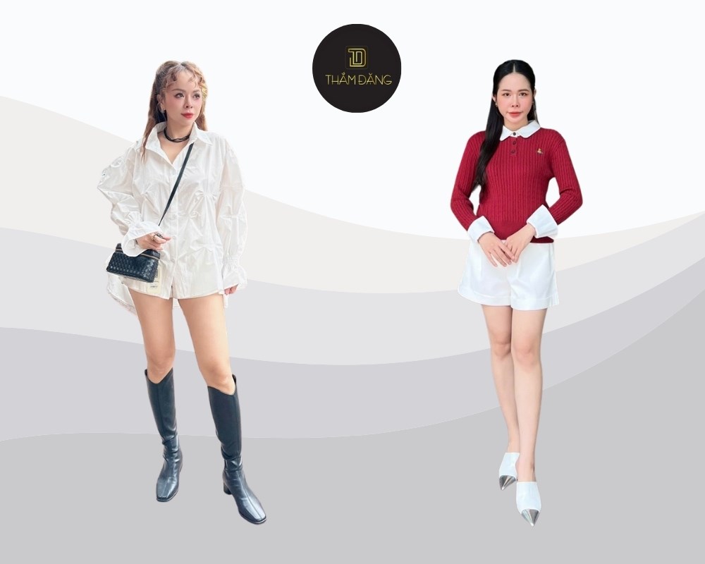 Ra sân bay mặc gì đẹp? Áo sơ mi phối quần kaki/short tạo phong cách lịch sự, thoải mái và tươm tất