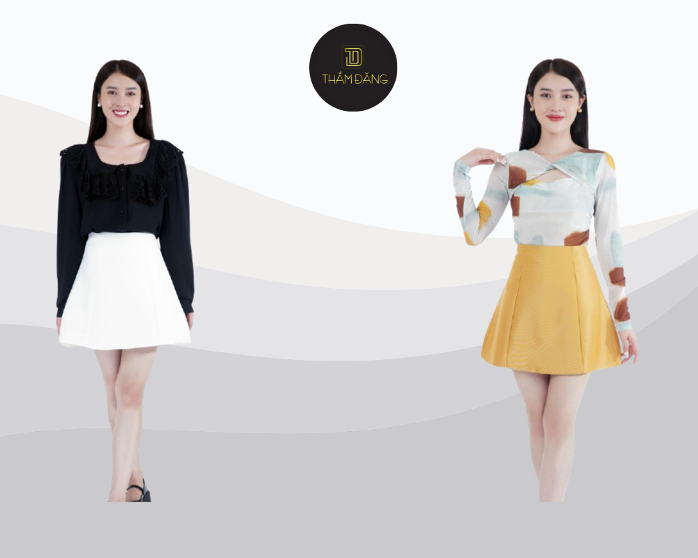 phối áo thun  cho người có vai ngang đẹp