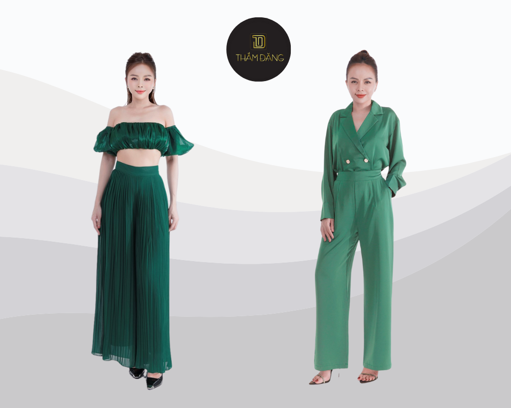 xanh rêu phối với màu gì phù hợp
